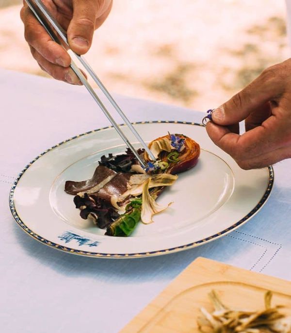 Plat cuisiné au Château Canon